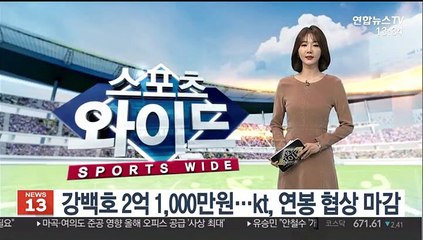 [프로야구] 강백호 2억1,000만원…kt, 연봉 협상 마감