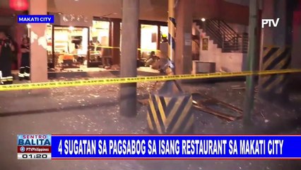 4 sugatan sa pagsabog sa isang restaurant sa Makati City
