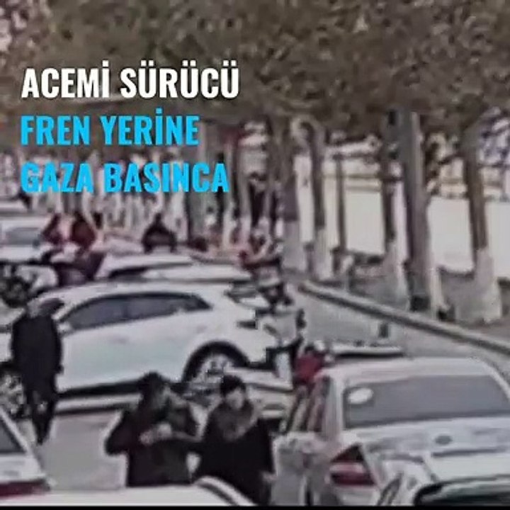 Acemi sürücü berber dükkanına daldı o anlar saniye saniye kameraya yansıdı