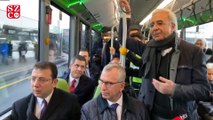 Ekrem İmamoğlu, yeni nesil metrobüs araçlarından birini daha test etti