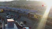 Ankara Behiçbey'de Tren Raydan Çıktı