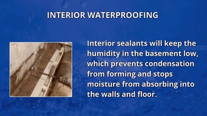 DIFFERENT TYPES OF BASEMENT WATERPROOFING SOLUTIONS