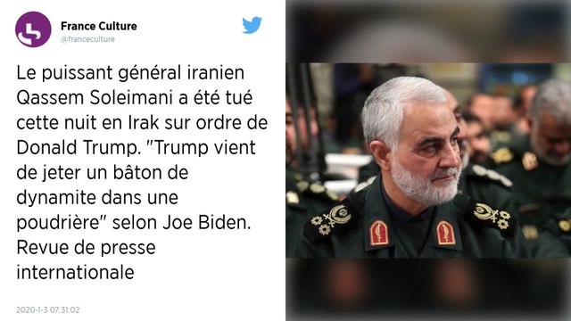 Le général iranien Qassem Soleimani tué lors d’un bombardement américain décidé par Donald Trump