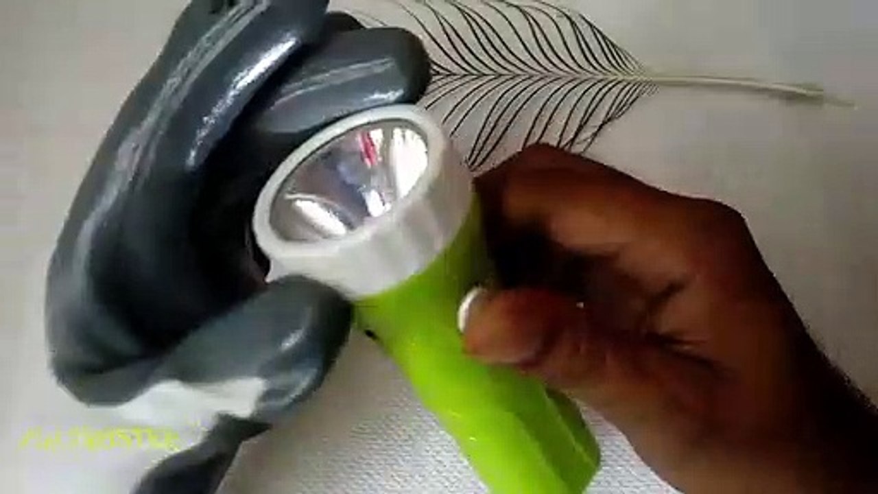 Peacock feather torch testing