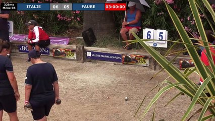 32ème ITALIE vs FAURE : International à pétanque féminin de PALAVAS 2019