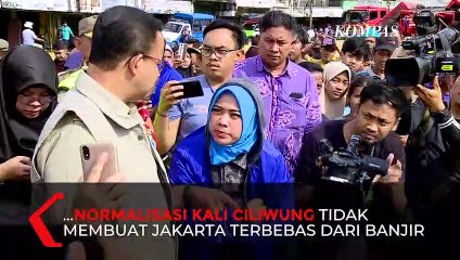 Anies Sindir Normalisasi Sungai Bukan Solusi