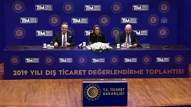 Pekcan: 2019 yılı ihracatımız bir önceki yıla göre yüzde 2,04 artışla 180 milyar 468 milyon dolar...