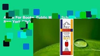 About For Books  Public Middle Schools: New York City's Best  Review