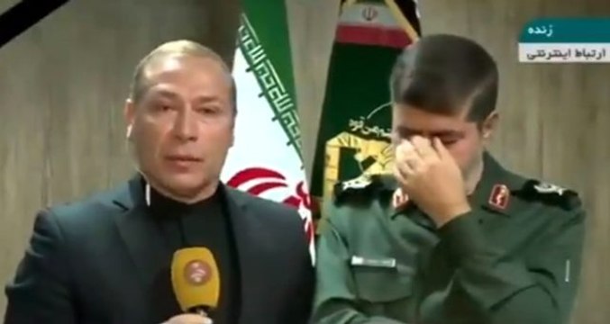 İran Devrim Muhafızları Sözcüsü, canlı yayında gözyaşlarına boğuldu