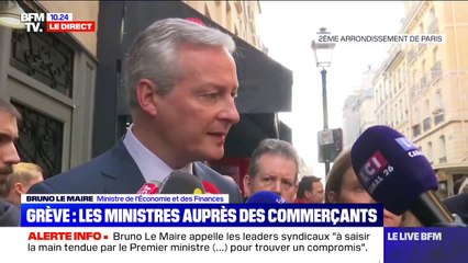 "La grève perpétuelle n'est pas un avenir pour les Français", selon Bruno Le Maire
