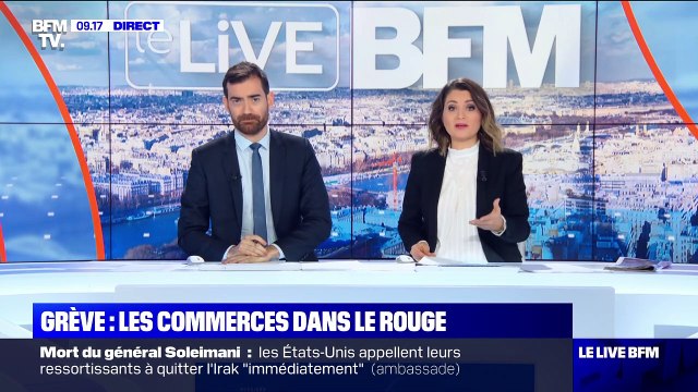 Grève: les commerces dans le rouge - 03/01