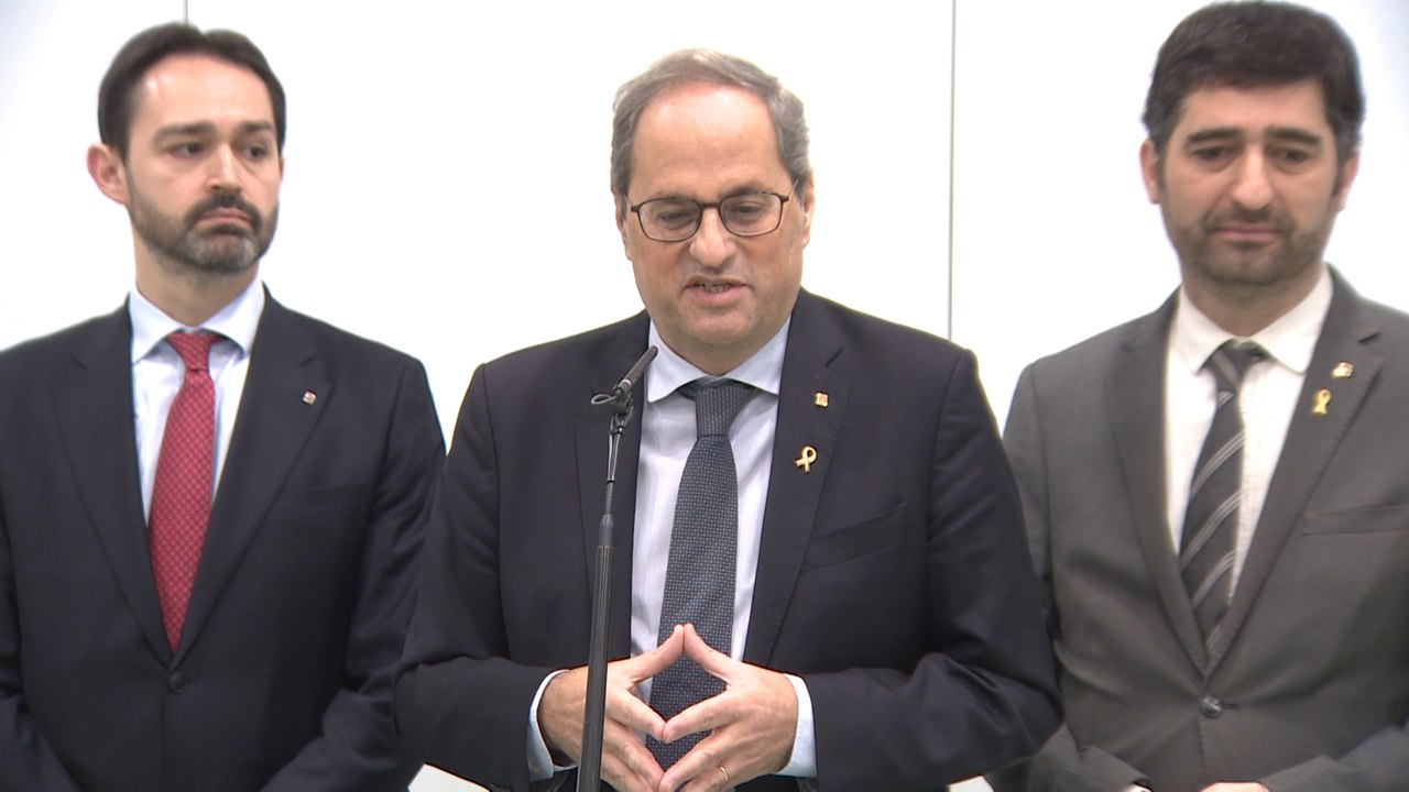 Torra mantiene que debe ser el Parlament quien lo inhabilite