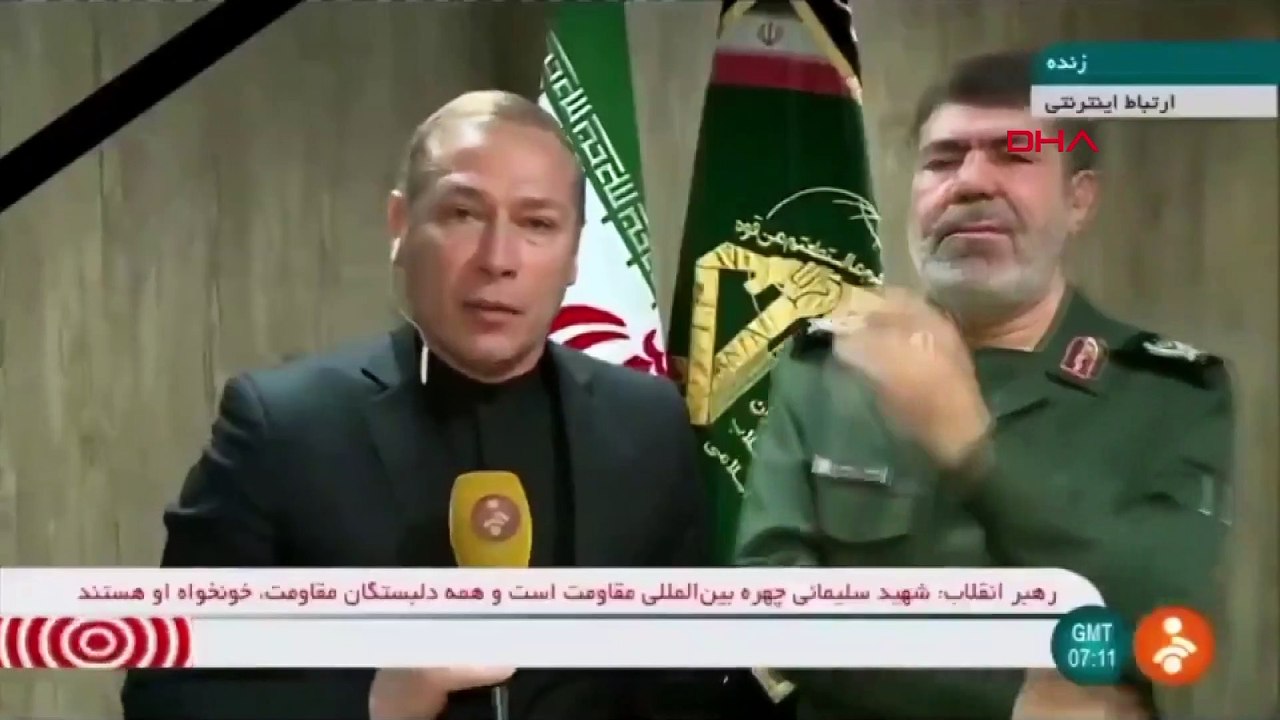 İran Devrim Muhafızları Sözcüsü gözyaşlarını tutamadı