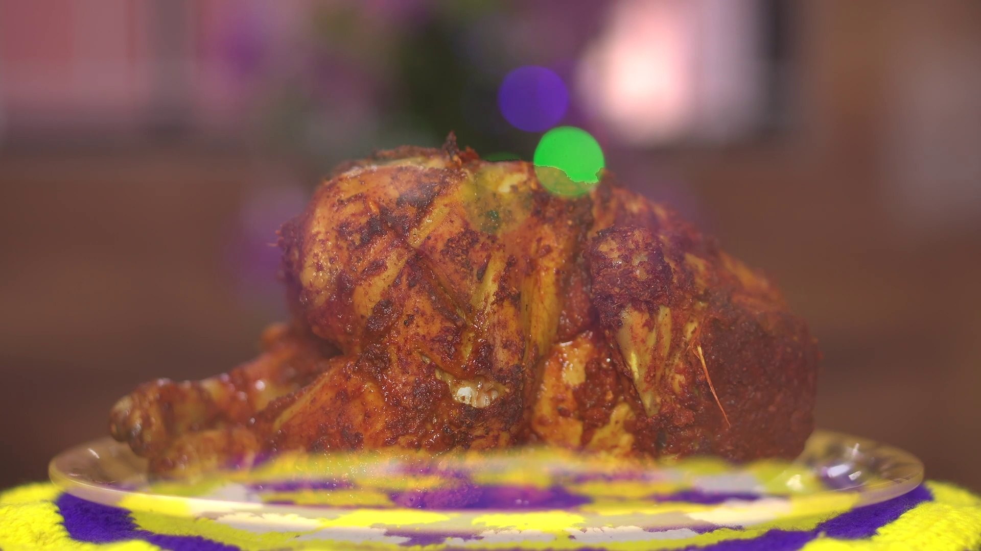 Whole Chicken Roast with Vindaloo Masala |  Oilless  English Recipe in 4K | CountNCook