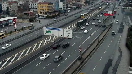 D-100'deki makas kazası kamerada