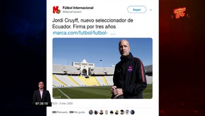 Jordi Cruyff podría ser el nuevo director técnico de la selección de fútbol de mayores de Ecuador