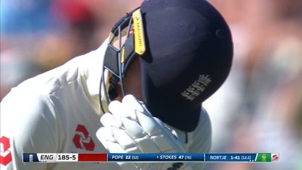 Скачать видео: England lose Stokes as South Africa take control