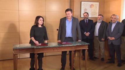 PSOE y Teruel Existe suscriben el acuerdo para la investidura