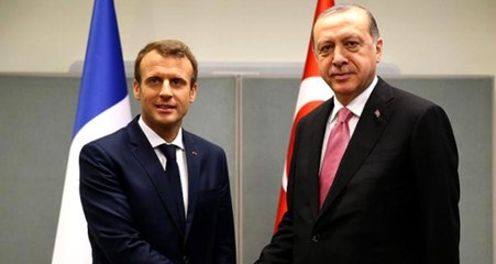 Erdoğan, Fransa Cumhurbaşkanı Macron'la görüştü! Libya ve Suriye konuşuldu