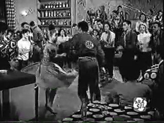 Alegria de viver de 1958 - Cena no Rock boy club.