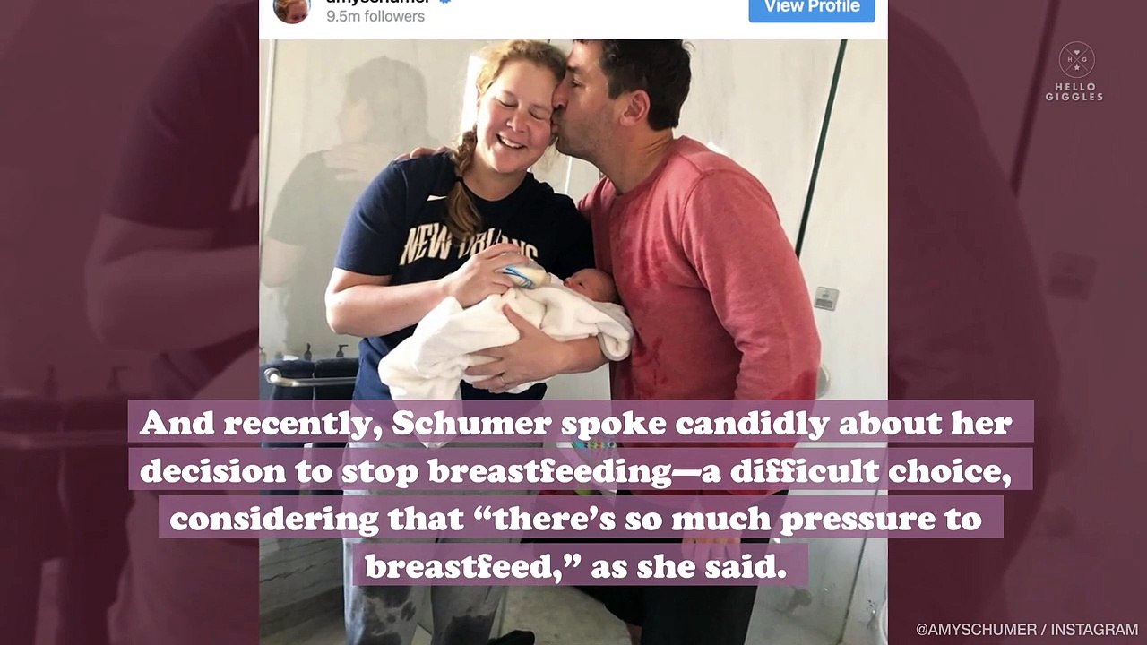 Amy Schumer opened up about her struggle under the pressure to breastfeed, and it’s so relatable