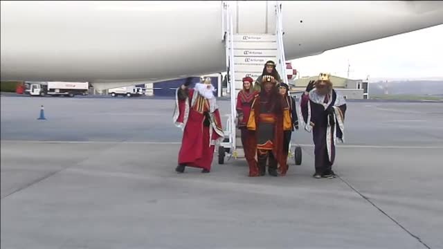 Los Reyes Magos aterrizan en A Coruña