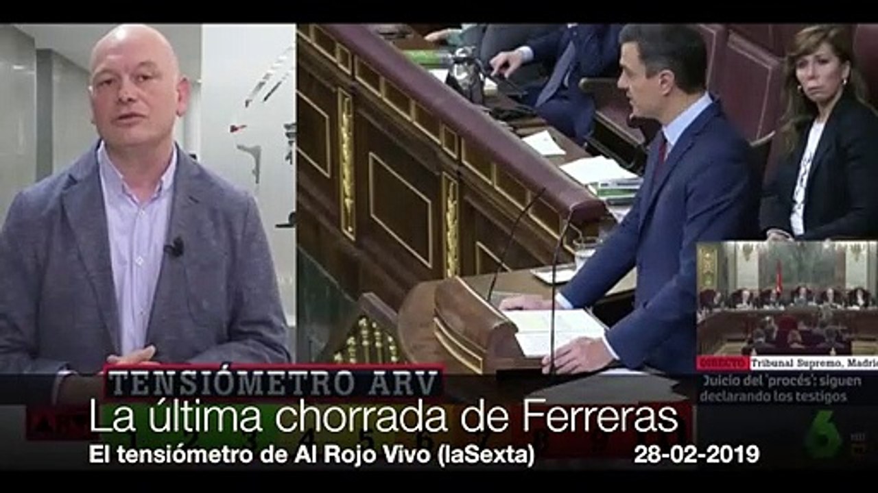 Nueva parida de Ferreras -el tensiómetro- y un tertuliano diciendo que "esto es una broma"