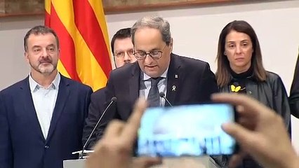 Torra pide convocar un pleno urgente y tilda la decisión de la JEC de “golpe de estado”