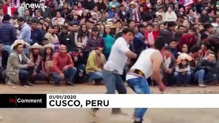 ویدئو؛ بزن‌بزن در پرو برای حل اختلافات شخصی