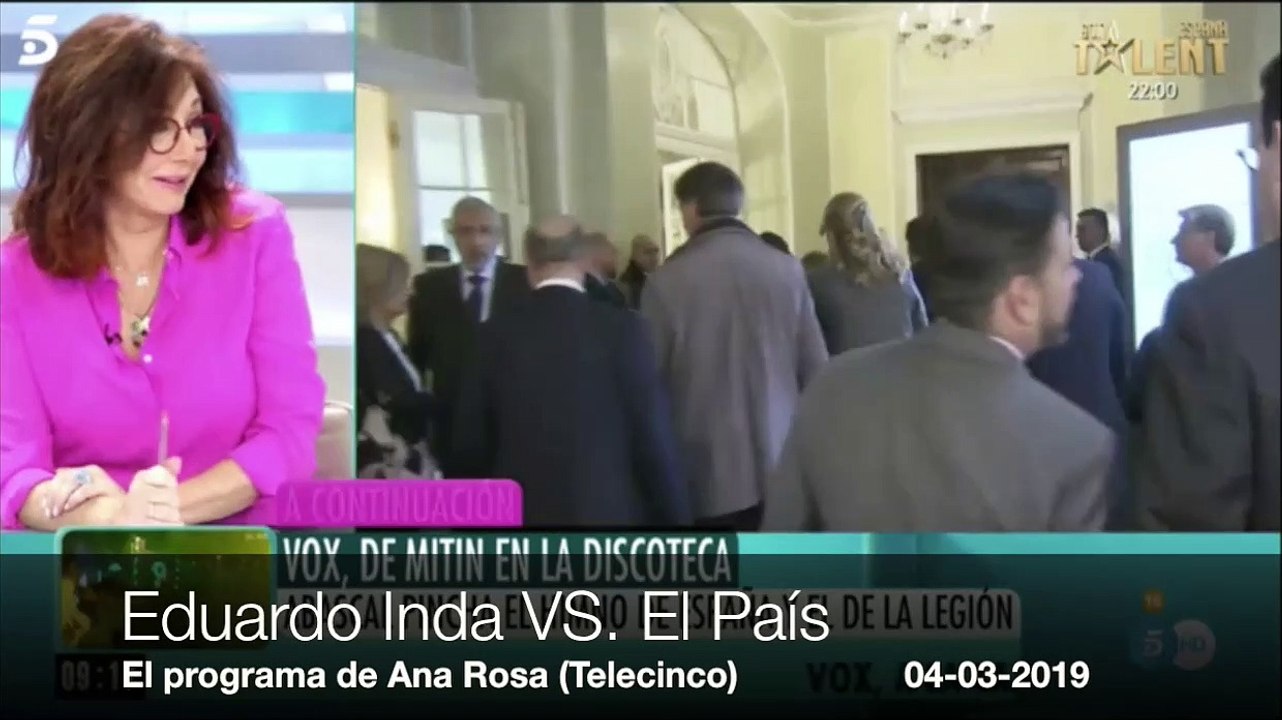 Eduardo Inda rompe por la mitad 'El País' del domingo: "¡Esto no es periodismo!"