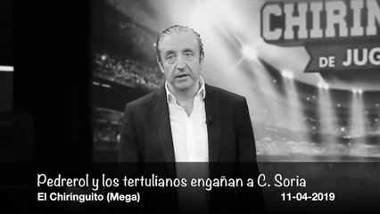 Espectacular broma fuera de cámaras de Pedrerol y El Chiringuito al crédulo Cristobal Soria