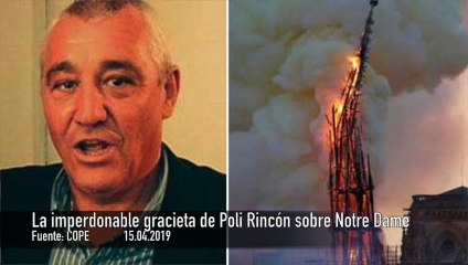La imperdonable gracieta de Poli Rincón sobre la catedral de Notre Dame