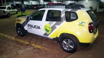 PM detém trio que furtou banco de praça na Avenida Tancredo Neves