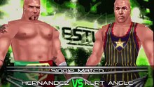 TNA Cross The Line Mod Matches Hernandez vs Kurt Angle
