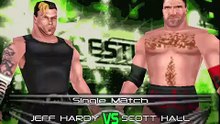 TNA Cross The Line Mod Matches Jeff Hardy vs Scott Hall