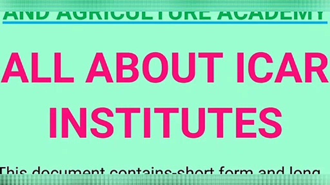 AGRICULTURE ;KVK,ICAR INSTITUTES AND THEIR LOCATION FOR IBPS AFO AND ALL AGRICULTURE BASED EXAMS