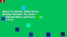 About For Books  Wiley Series 66 Exam Review: The Uniform Combined State Law Examination  For Free