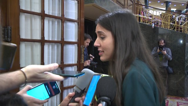 Irene Montero (Unidas Podemos) confía en que la investidura prospere