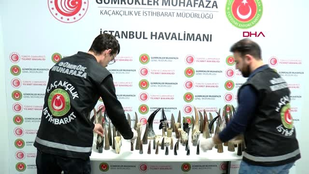 İstanbul havalimanı'nda 'bufalo boynuzu' operasyonu