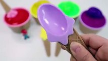 Finger Song Learn Colors Slime Ice Cream Cups Surprise Toys For Children Kid