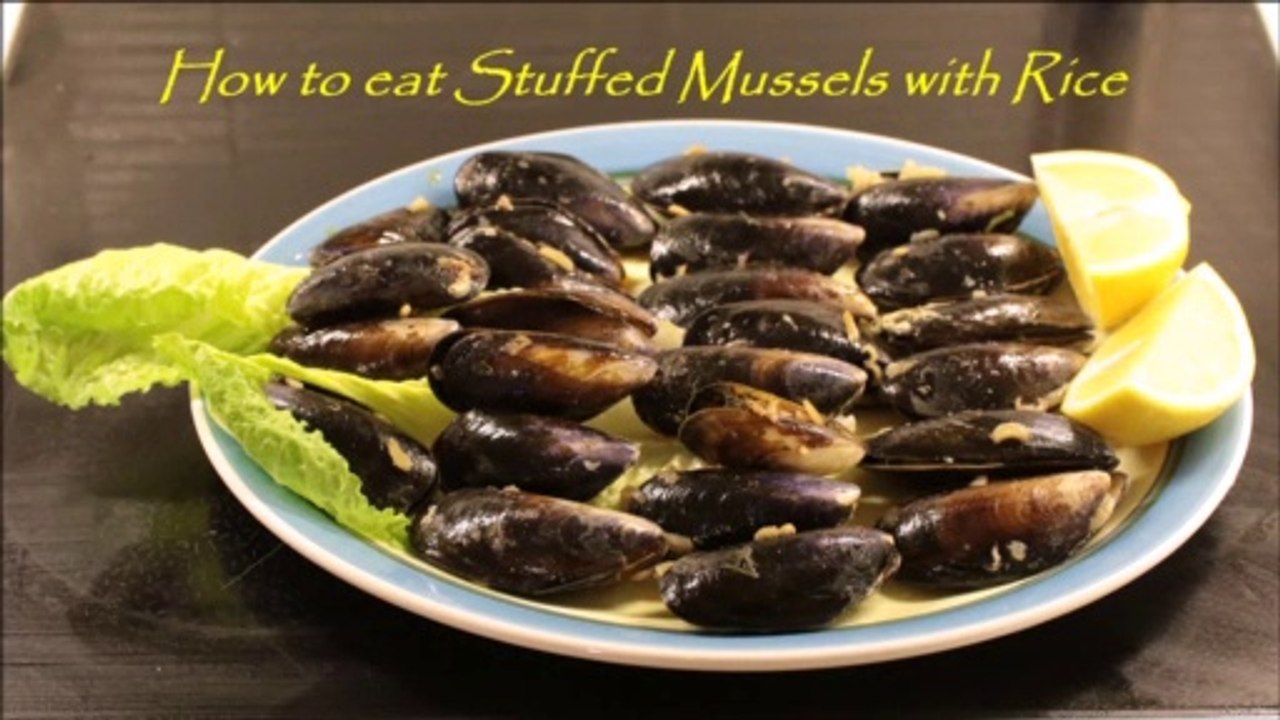How to Eat Stuffed Mussels with Rice 20 12 2019