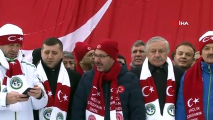 Gençlik ve Spor Bakanı Mehmet Muharrem Kasapoğlu ile Tarım ve Orman Bakanı Bekir Pakdemirli  '105. Yılında Sarıkamış Şehitlerini Anma Programları' kapsamında 'Kardan Heykeller Sergisi'nin' açılışına katıldı