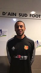 VIDEO INTERVIEW AXEL RAGA NOUVELLE RECRUE D AIN SUD