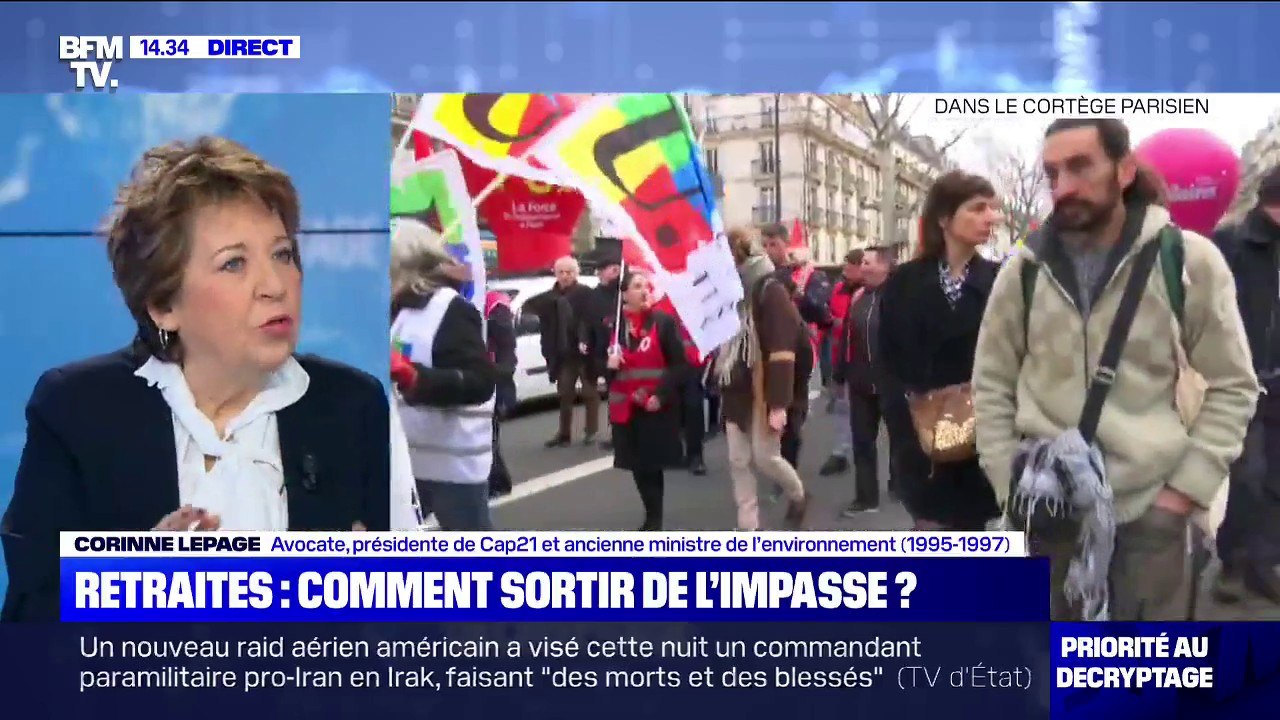 Corinne Lepage (CAP21): "La stratégie du pourrissement jouée par le gouvernement ne marche pas"