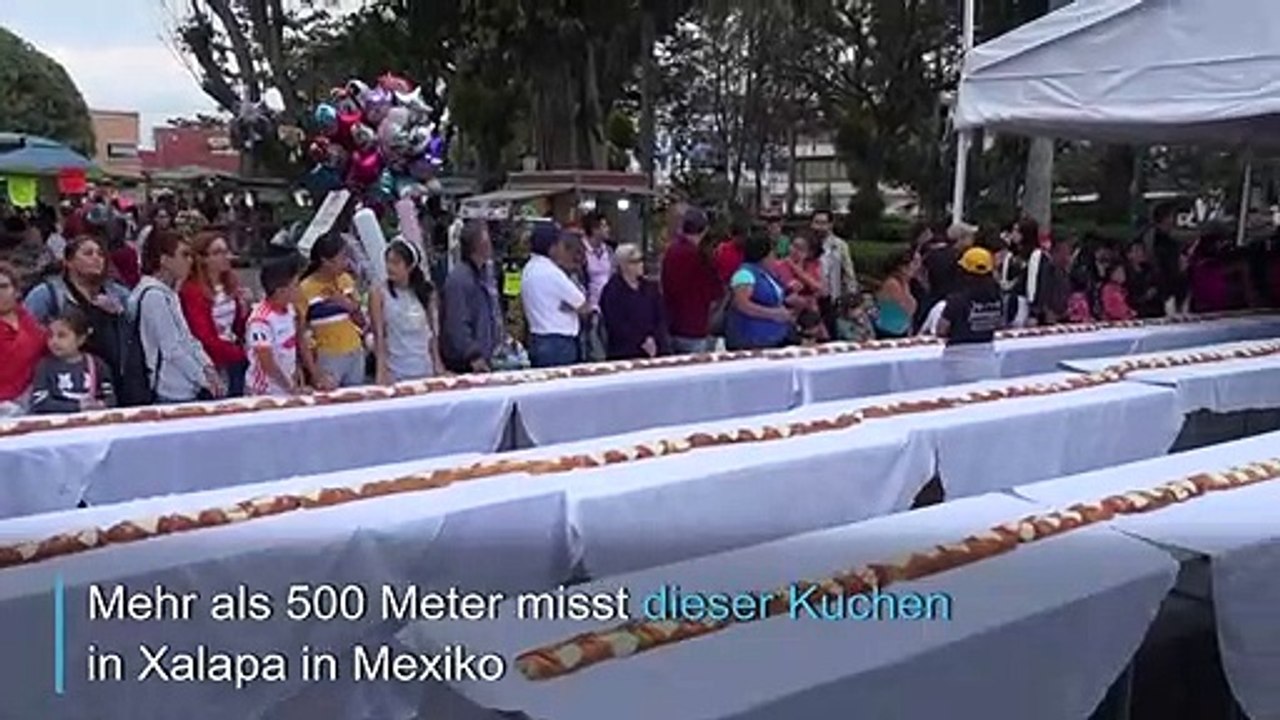 Mexikaner backen 500 Meter langen Kuchen