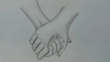How To Draw Holding Hands Step By Step Video Dailymotion