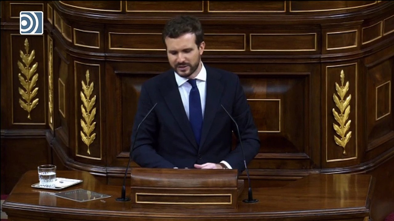 Casado, a Sánchez: "¿Le suena Gabriel Cisneros? ¿A Otegi le suena?"