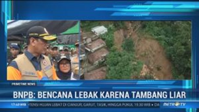 BNPB Duga Tambang Liar Jadi Penyebab Longsor di Lebak