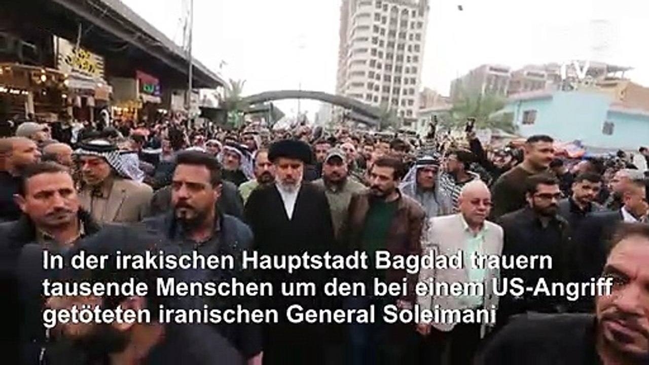 Iraker trauern um getöteten iranischen General Soleimani