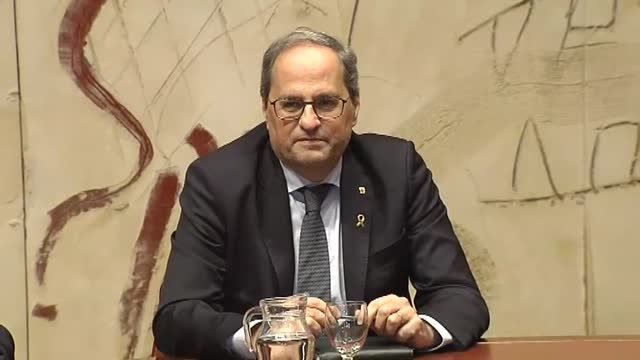 Torra traslada la presión sobre su inhabilitación al Parlament catalán
